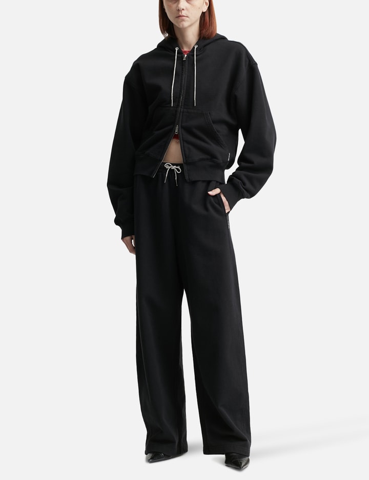 Cotton Terry Sweatpant with Crystal Hotfix Drawcord