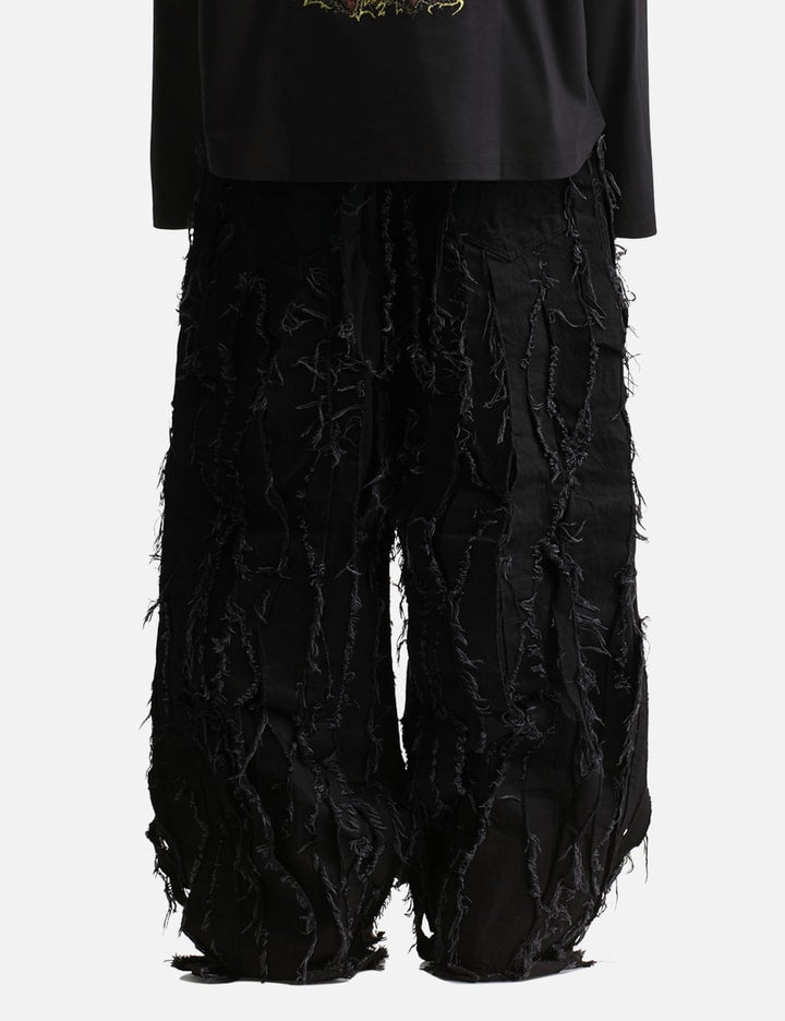 Asymmetric Pleats Denim