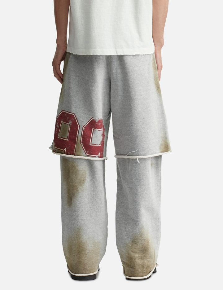 Layered Wide Leg French Terry Trousers