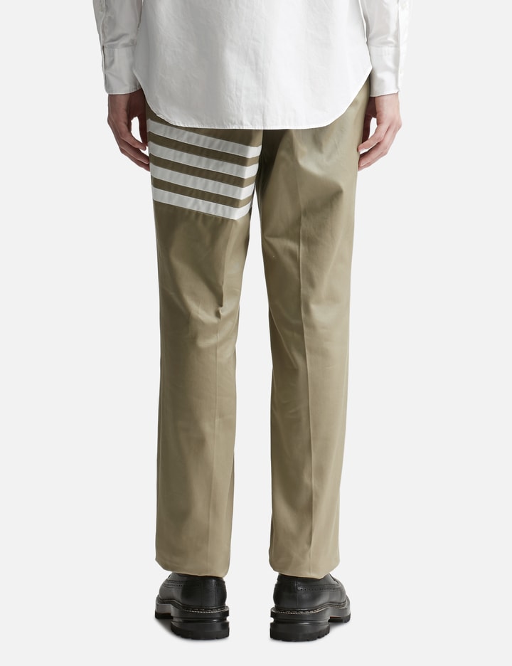 Cotton Twill Knit Seamed 4-Bar Unconstructed Chino Trousers