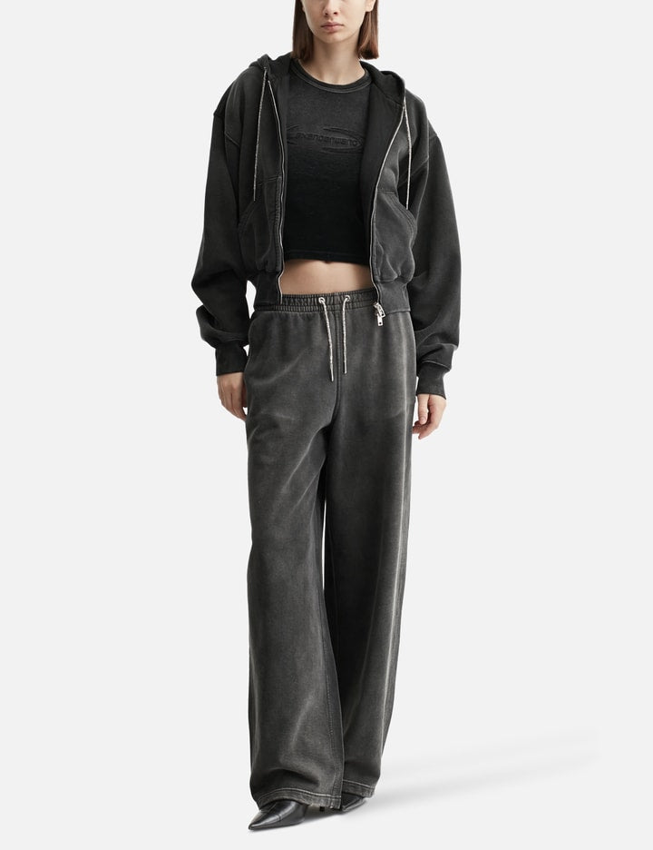 RHINESTONE DRAWCORD TRACK PANTS