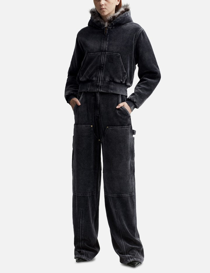 Workwear Pants in Crushed Velour