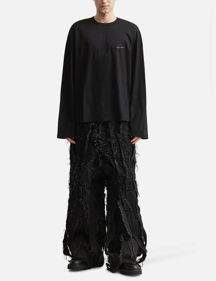 Asymmetric Pleats Denim