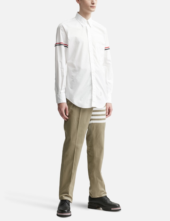 Cotton Twill Knit Seamed 4-Bar Unconstructed Chino Trousers