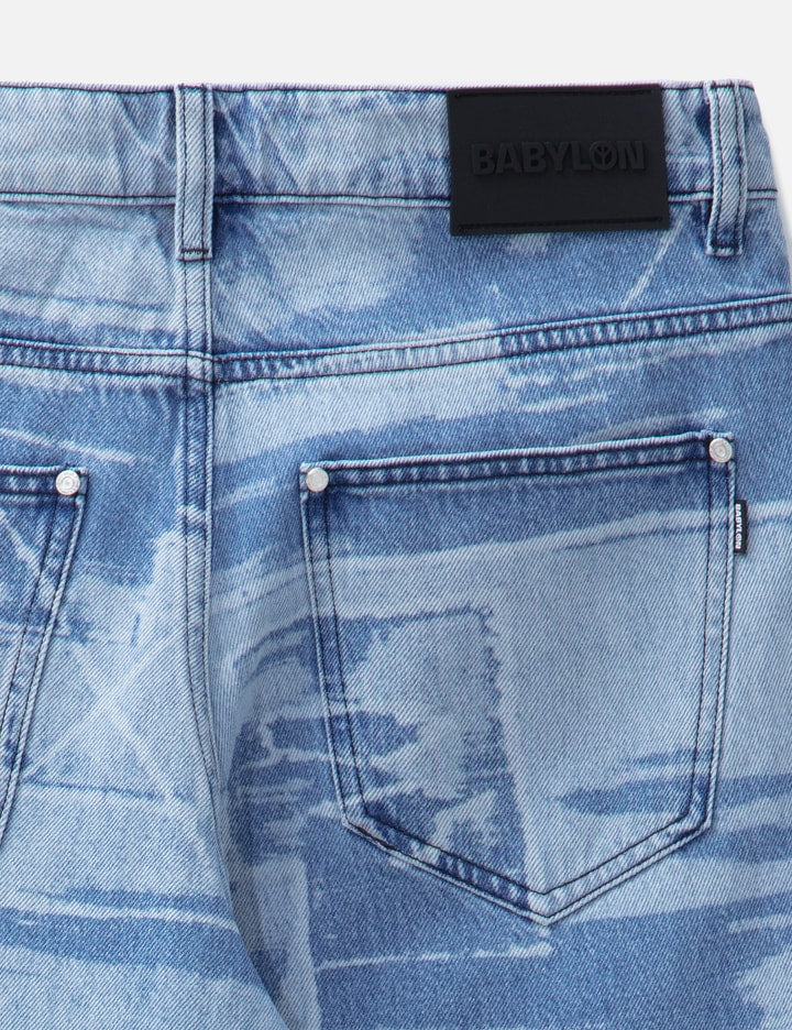 Lasered Baggy 5 Pockets Pants