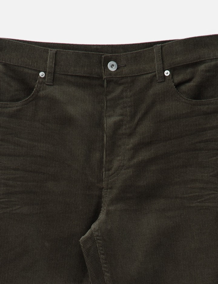 Embroidered Corduroy Flare Pants