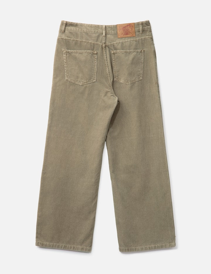 Corduroy Washed Semi Wide Pants