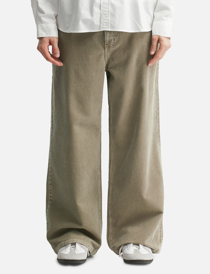 Corduroy Washed Semi Wide Pants
