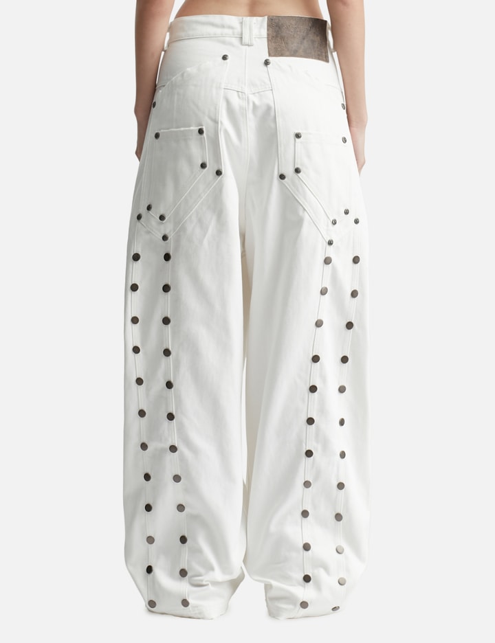 "Devlin" Studded Waxed Baggy Denims