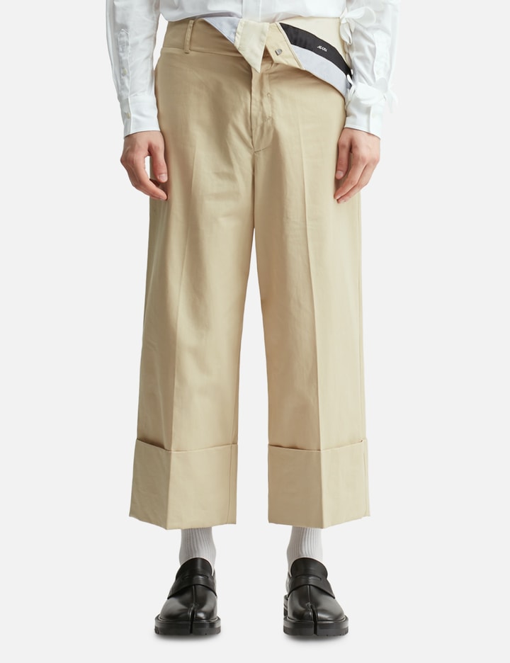 Folded Belt Trousers