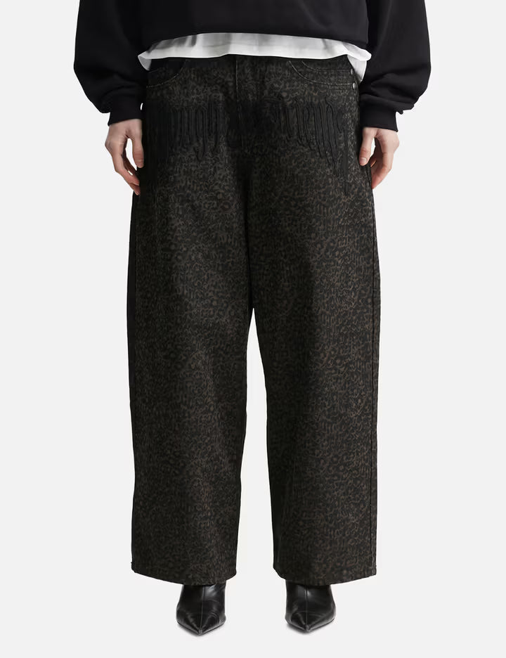 "Bruce" Leopard Baggy Denims