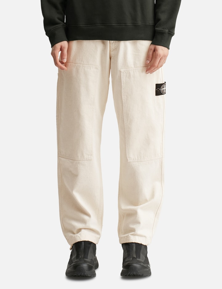 Natural Cotton Gabardine Raw Beauty Chino Trousers