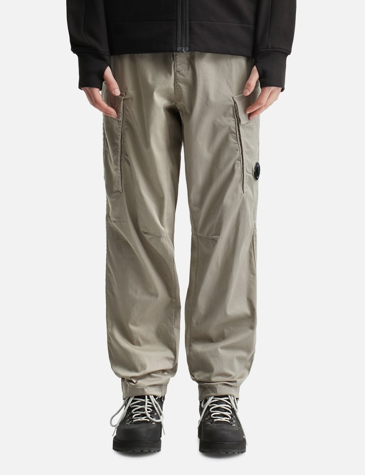 Stretch Sateen Loose Cargo Pants