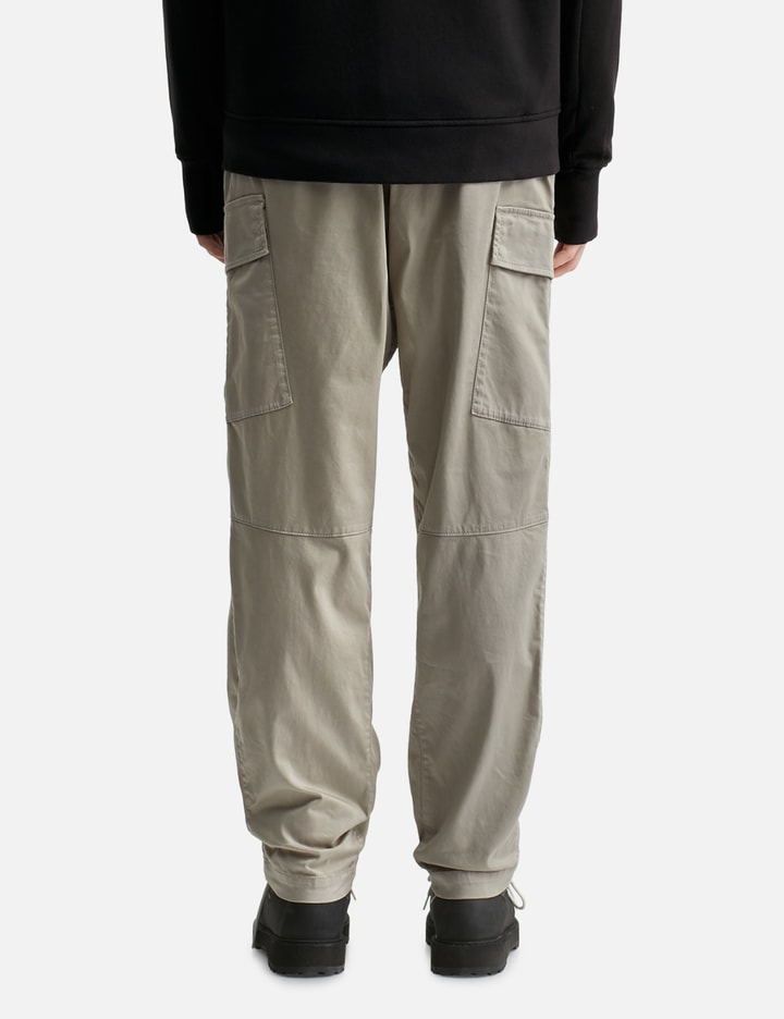 Stretch Sateen Loose Cargo Pants