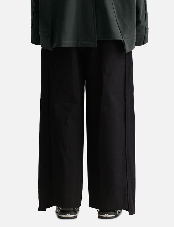 Asymmetric Cut Flare Pants