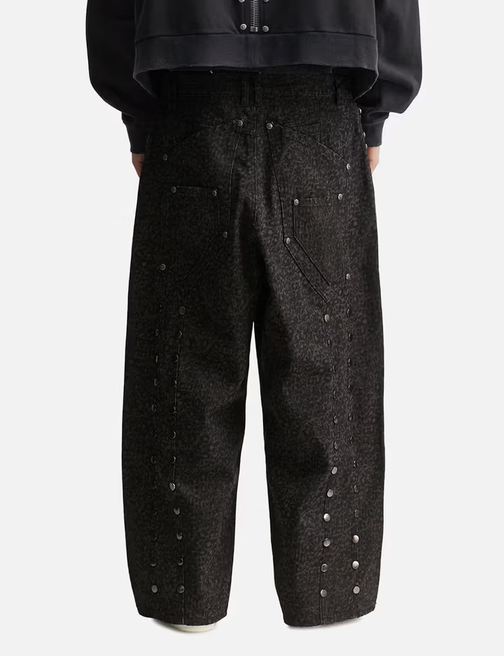 "Bruce" Leopard Baggy Denims