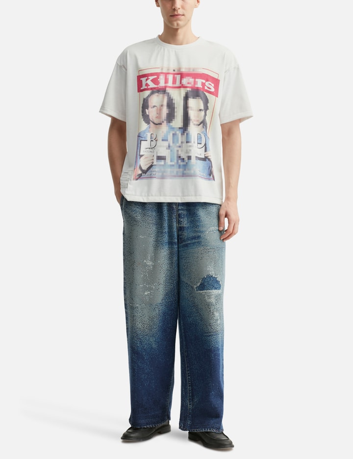 Knit Denim Pants