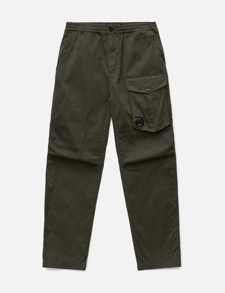 Stretch Sateen Regular Cargo Lens Pants