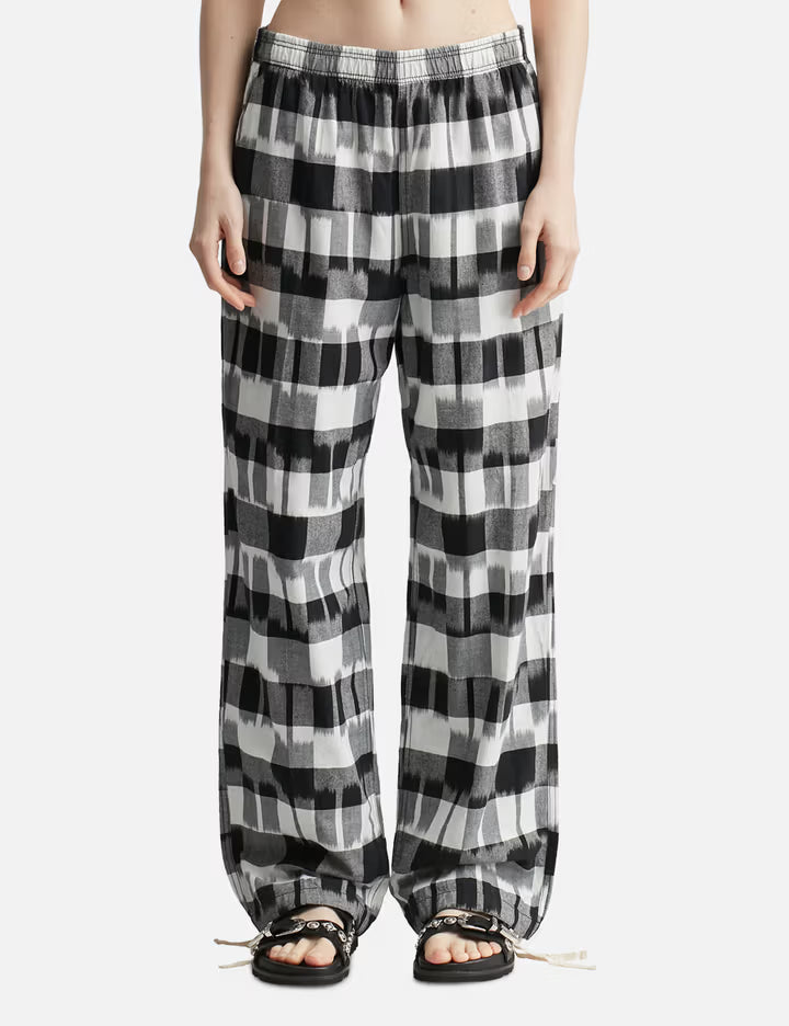 Ikat Check Easy Pants