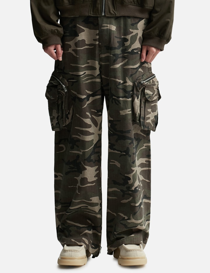 Wide Back Zip Cargo Pants