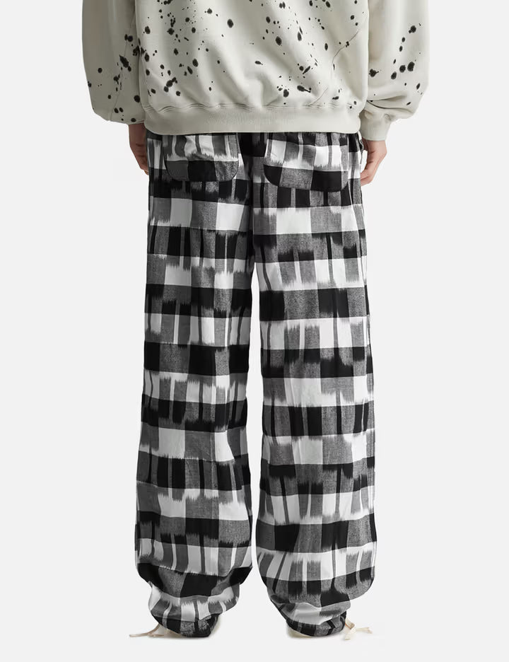 Ikat Check Easy Pants