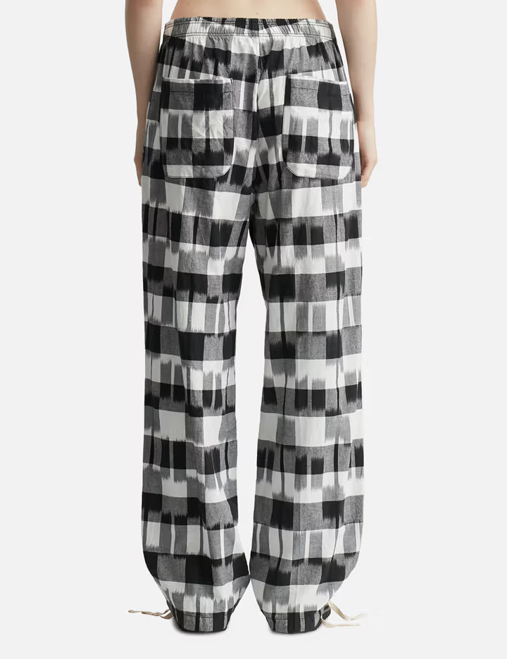 Ikat Check Easy Pants