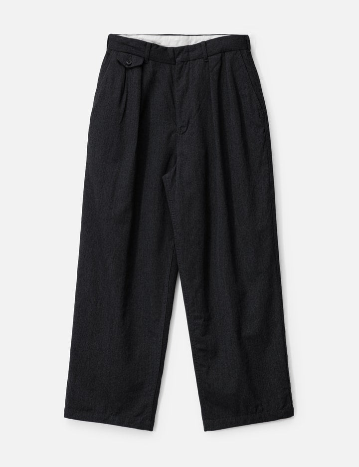Wool Gabardine Pleat Pants