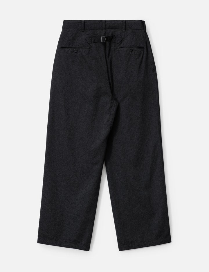 Wool Gabardine Pleat Pants