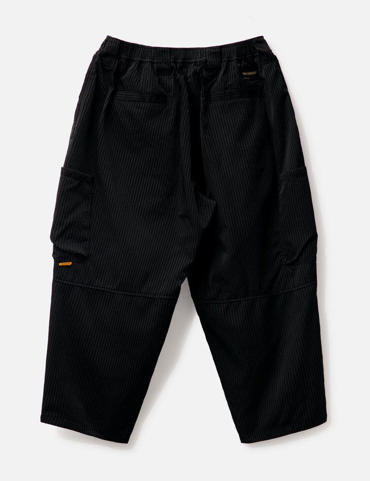 SEERSUCKER CROPPED CARGO PANTS