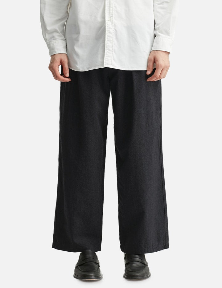 Wool Gabardine Pleat Pants