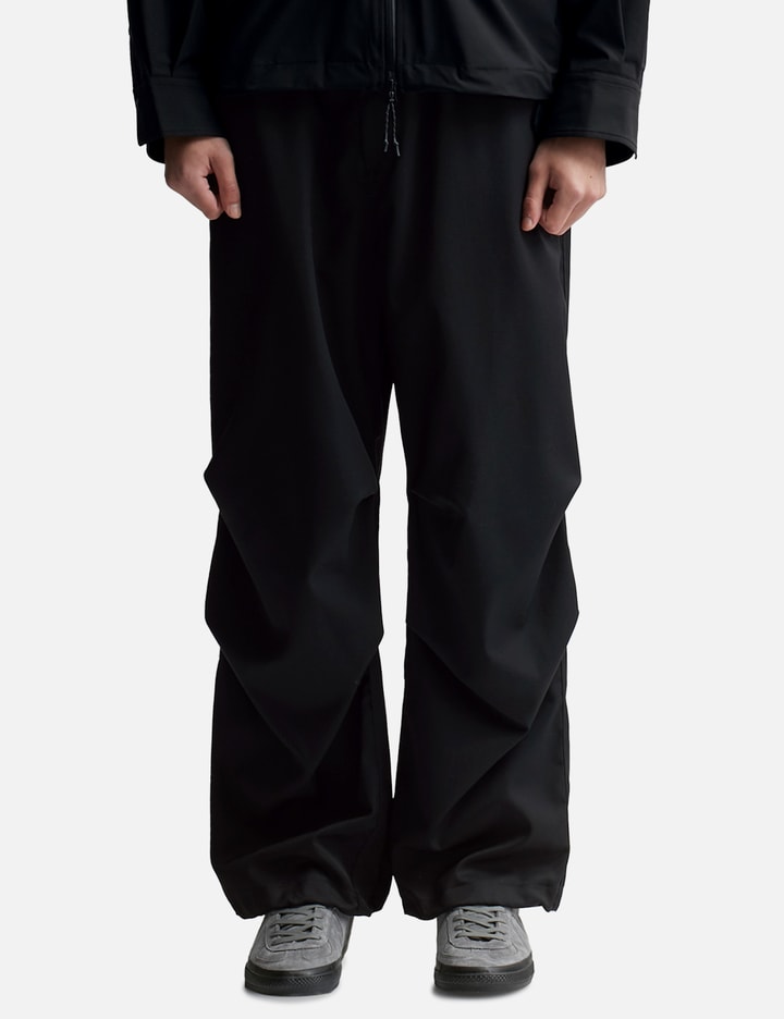 WOOL GABARDINE CITY OVER PANTS