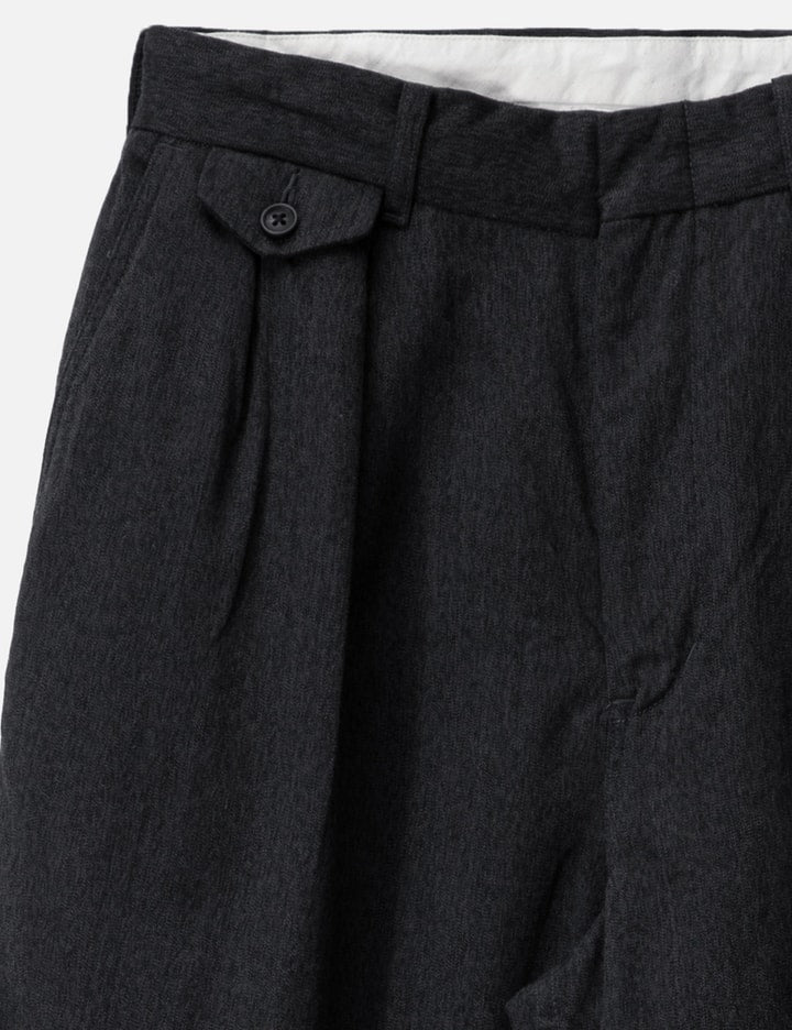 Wool Gabardine Pleat Pants