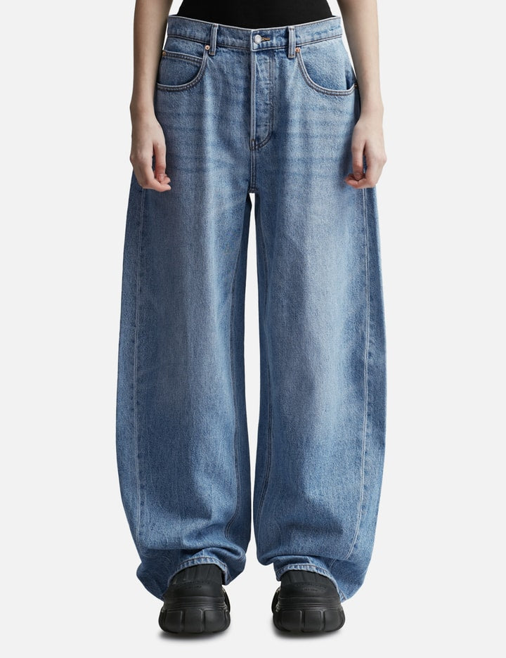 Oversized Low Rise Jean In Recycled Denim