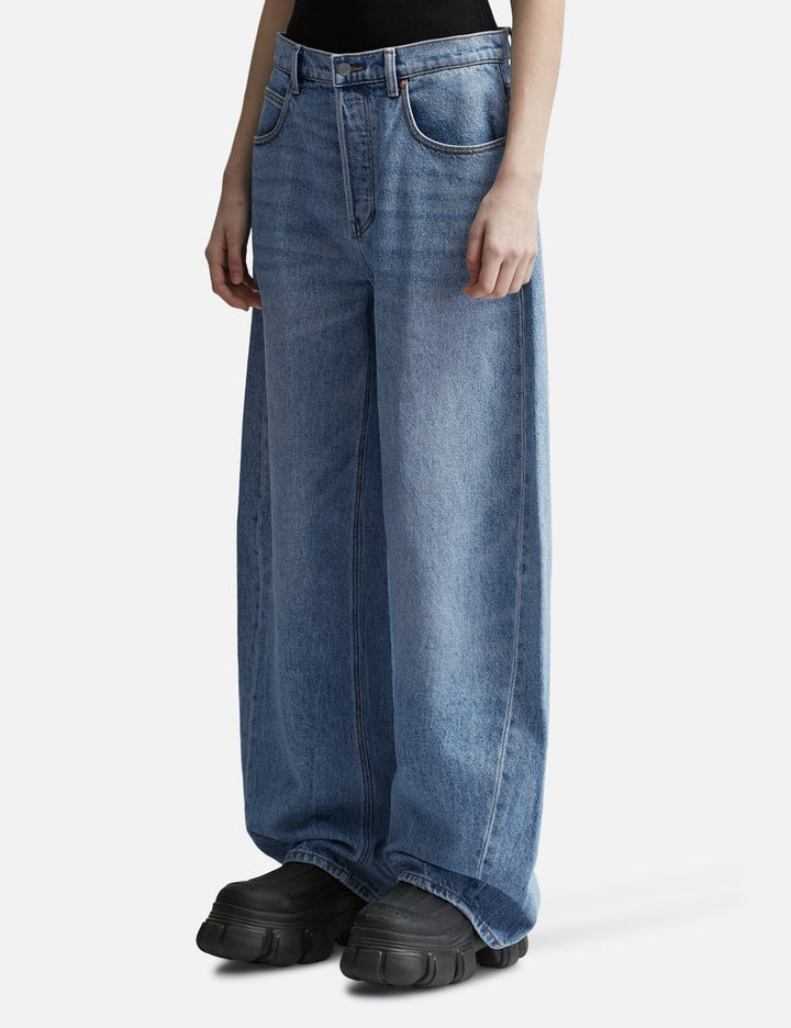 Oversized Low Rise Jean In Recycled Denim