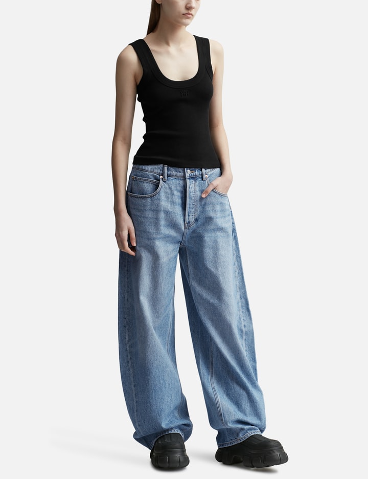 Oversized Low Rise Jean In Recycled Denim