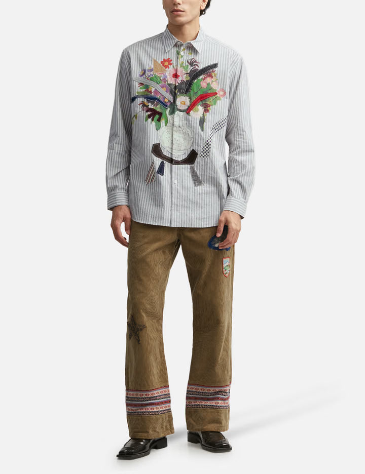 Patched-Desgin Pants