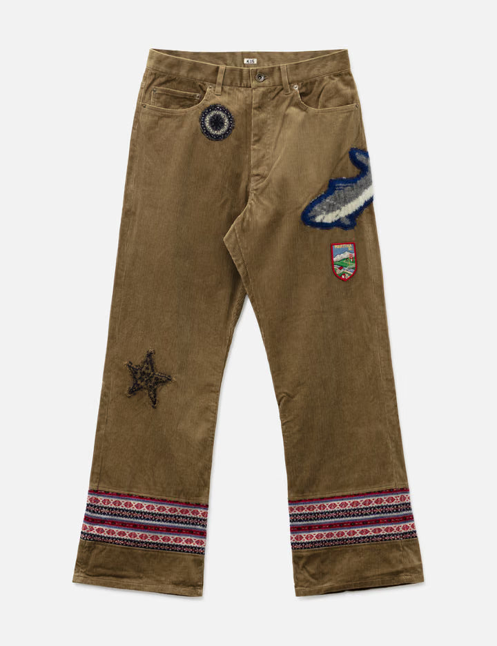 Patched-Desgin Pants