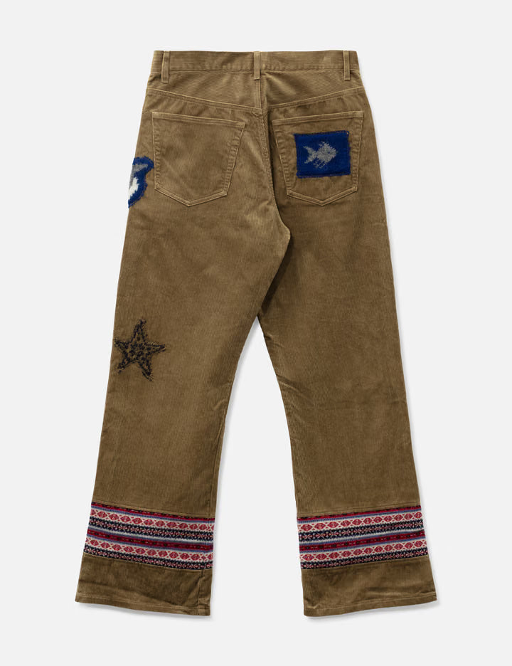 Patched-Desgin Pants