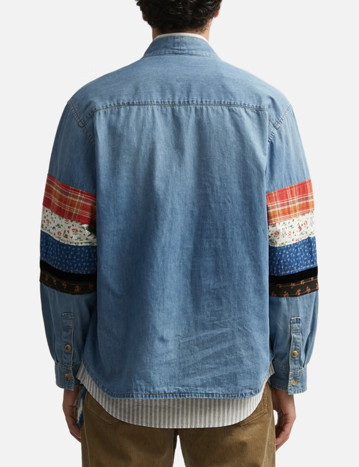 Patchwork Denim Overshirt