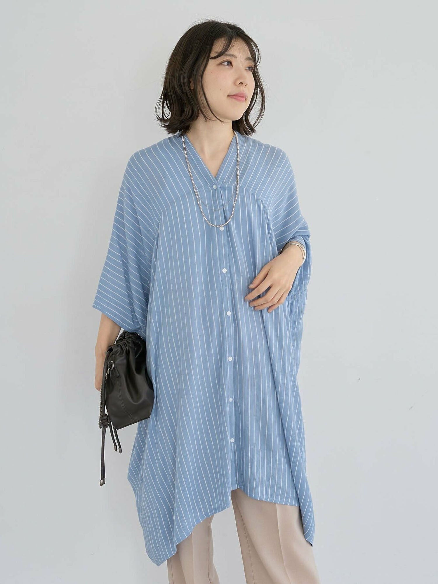 Atsushi Tunic - Black - Green Parks