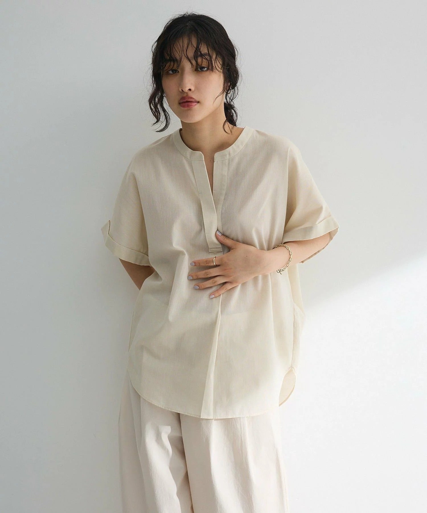Emiko French Sleeve Skipper Shirt