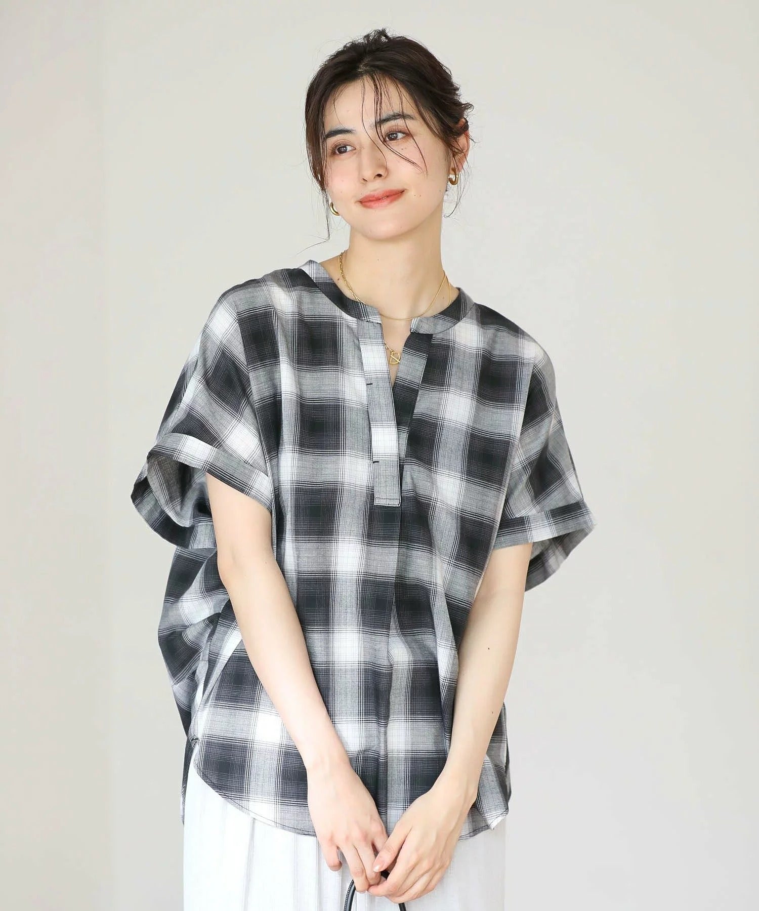 Emiko French Sleeve Skipper Shirt
