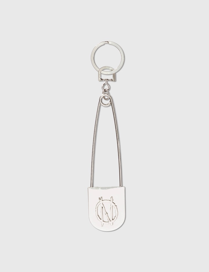 1%ove Safety Pin Keychain