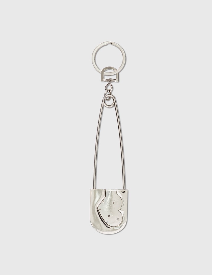 1%ove Safety Pin Keychain
