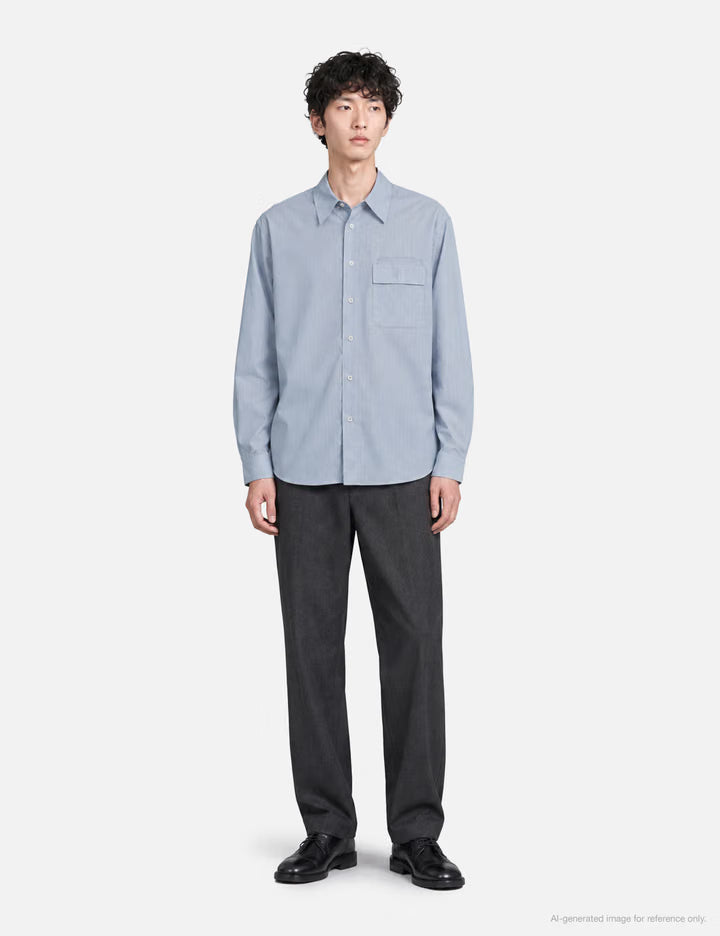Pin Stripe Pointed Shirt