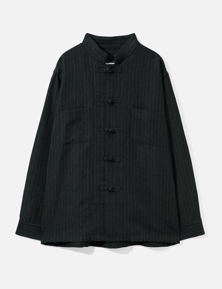 Pinstripe Double Button Shirt