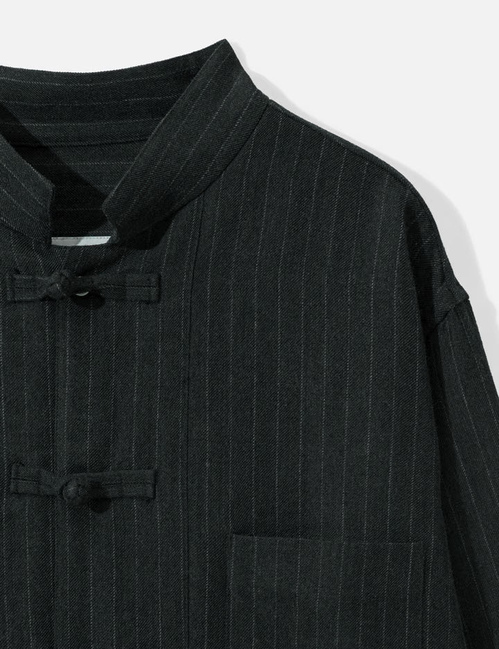 Pinstripe Double Button Shirt