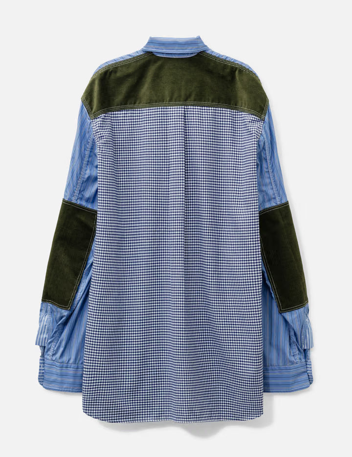 Striped Patch Detail Shirt