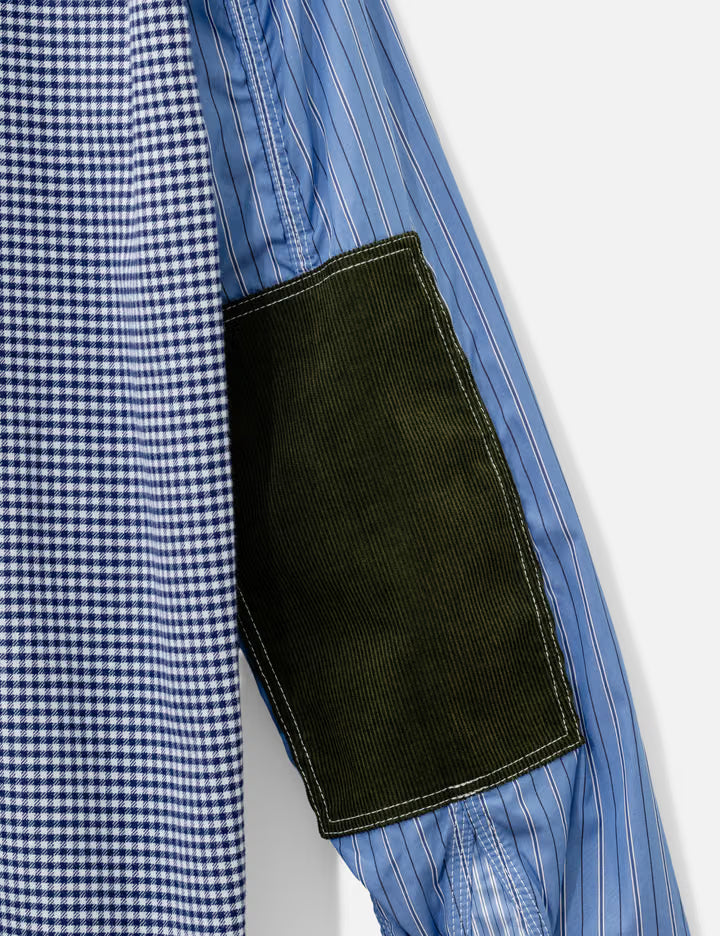 Striped Patch Detail Shirt