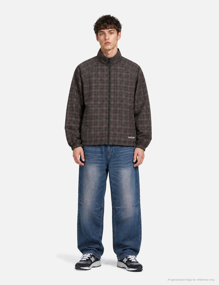 Plaid Nylon Jacket